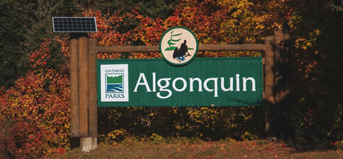 Algonquin Provincial Park Entrance